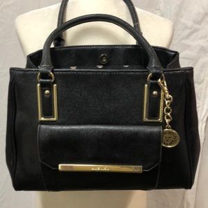 Anne Klein Black Clutch Shoulder Handbag Purse
